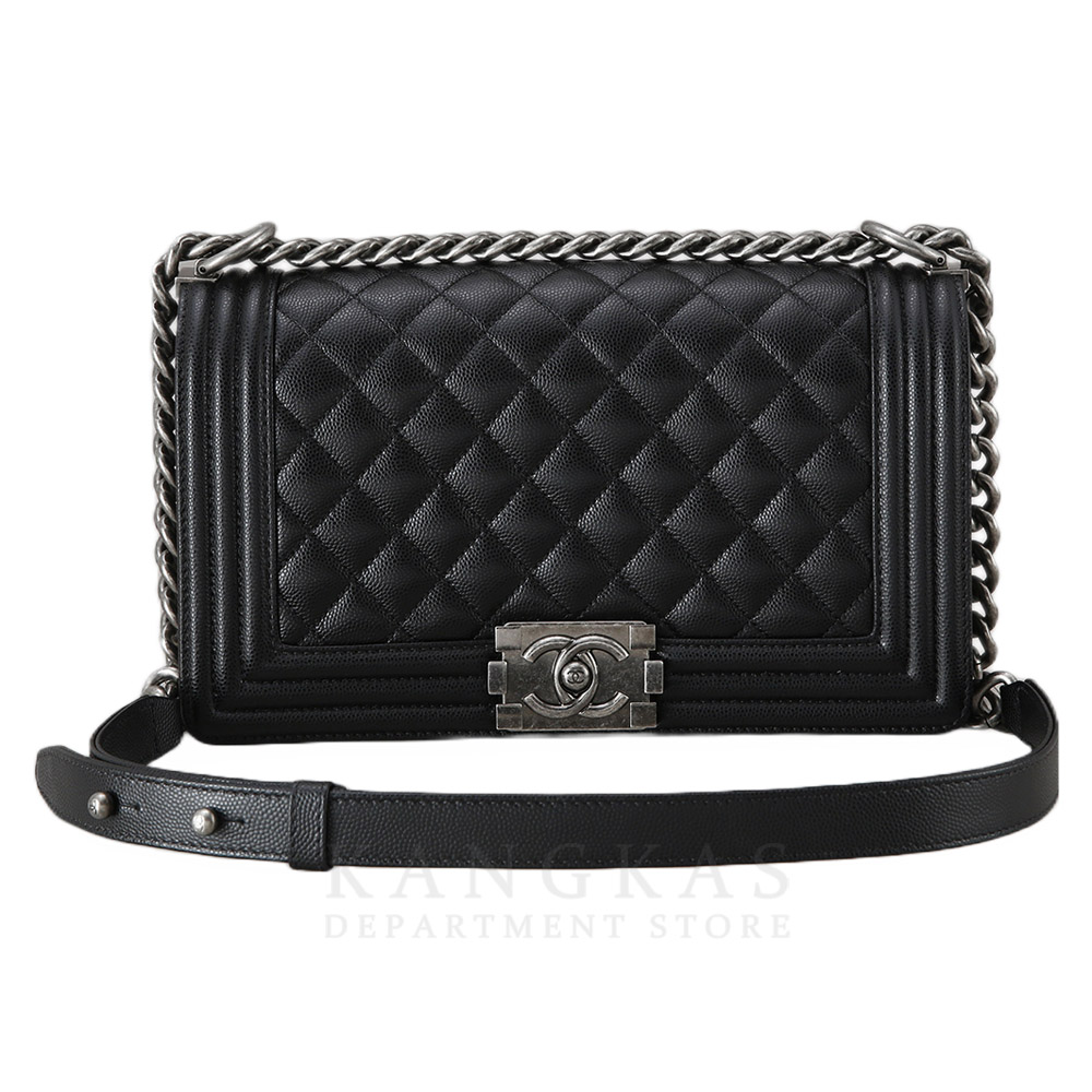 CHANEL(USED)샤넬 캐비어 보이샤넬 미듐