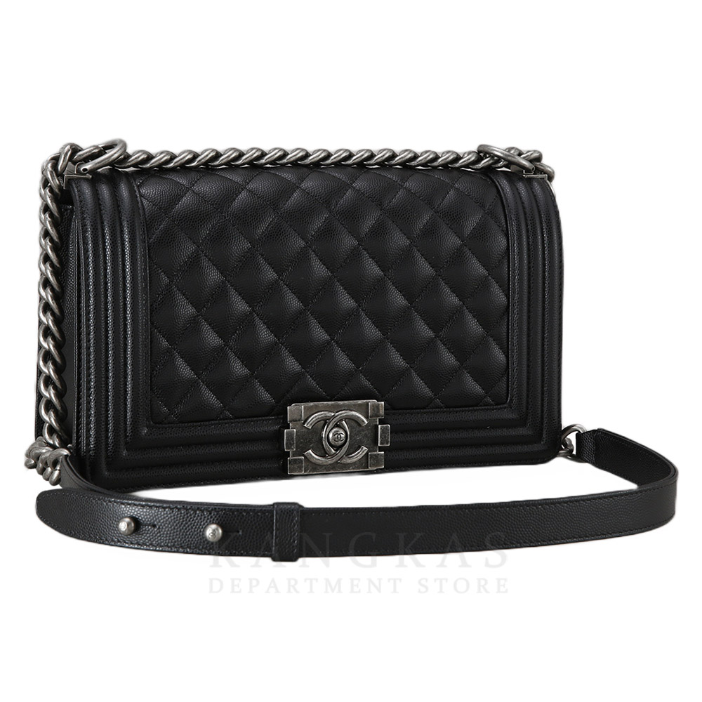 CHANEL(USED)샤넬 캐비어 보이샤넬 미듐