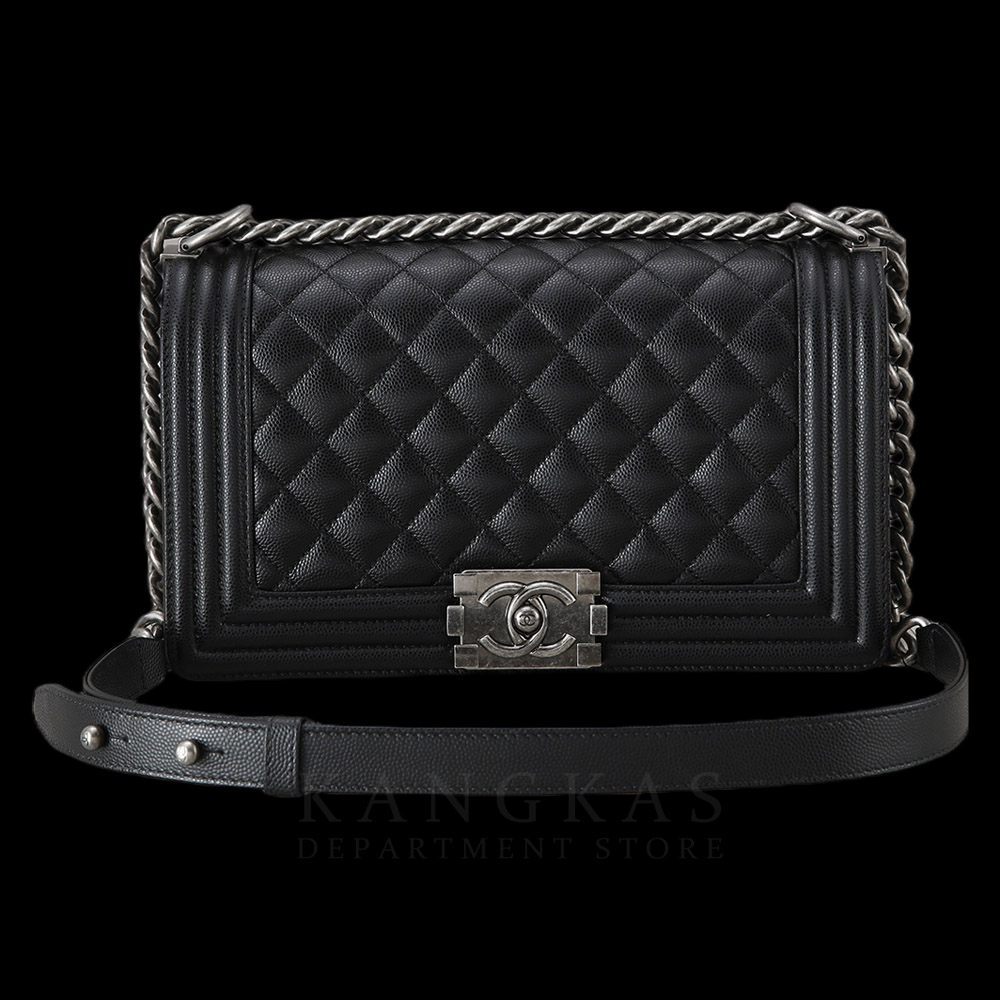 CHANEL(USED)샤넬 캐비어 보이샤넬 미듐
