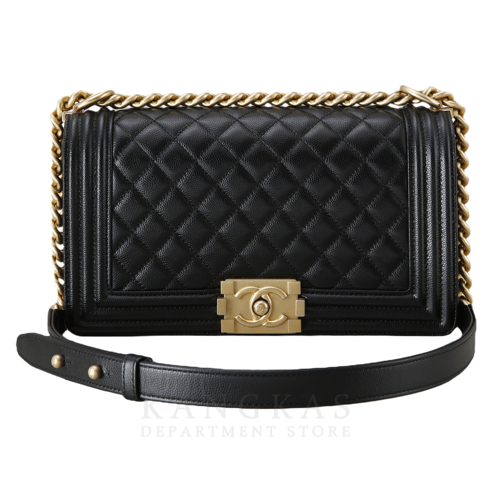 CHANEL(USED)샤넬 캐비어 보이샤넬 미듐
