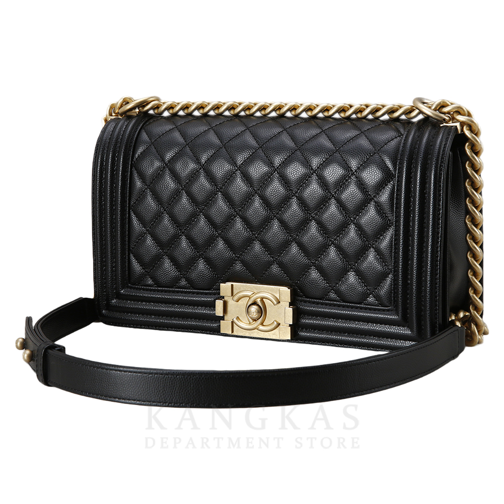 CHANEL(USED)샤넬 캐비어 보이샤넬 미듐