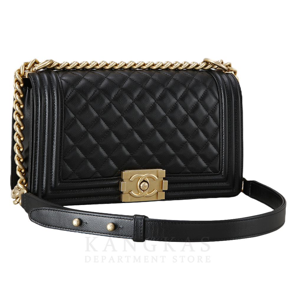 CHANEL(USED)샤넬 캐비어 보이샤넬 미듐