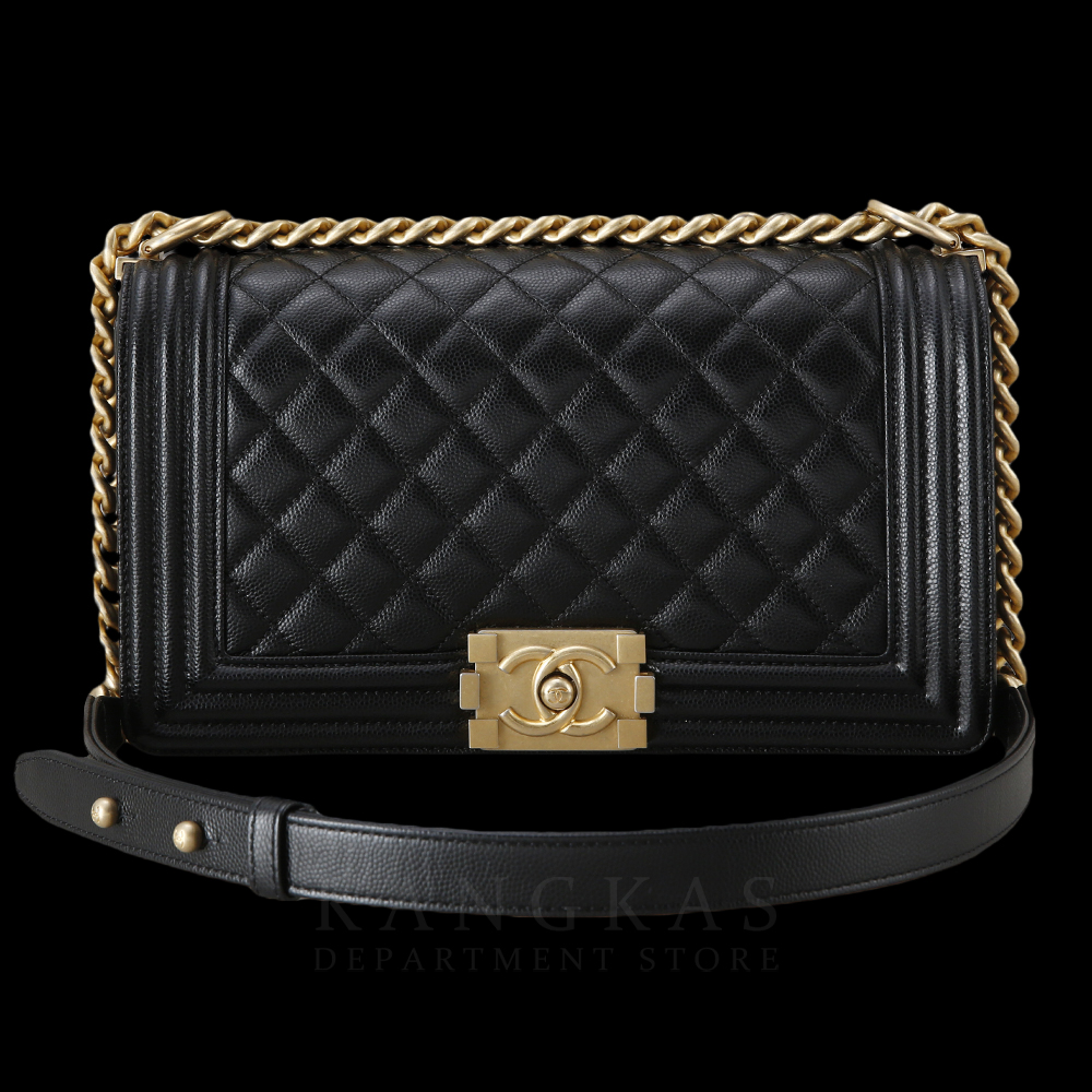 CHANEL(USED)샤넬 캐비어 보이샤넬 미듐