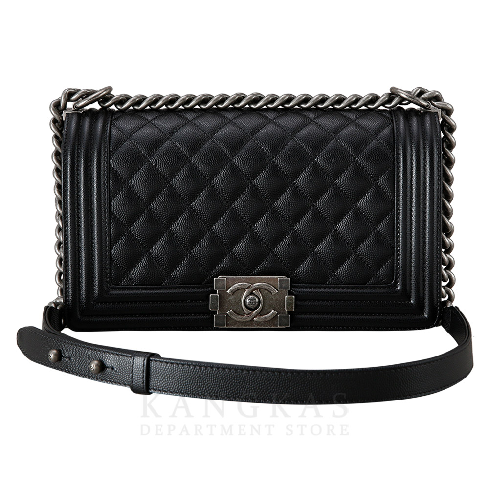 CHANEL(USED)샤넬 캐비어 보이샤넬 미듐
