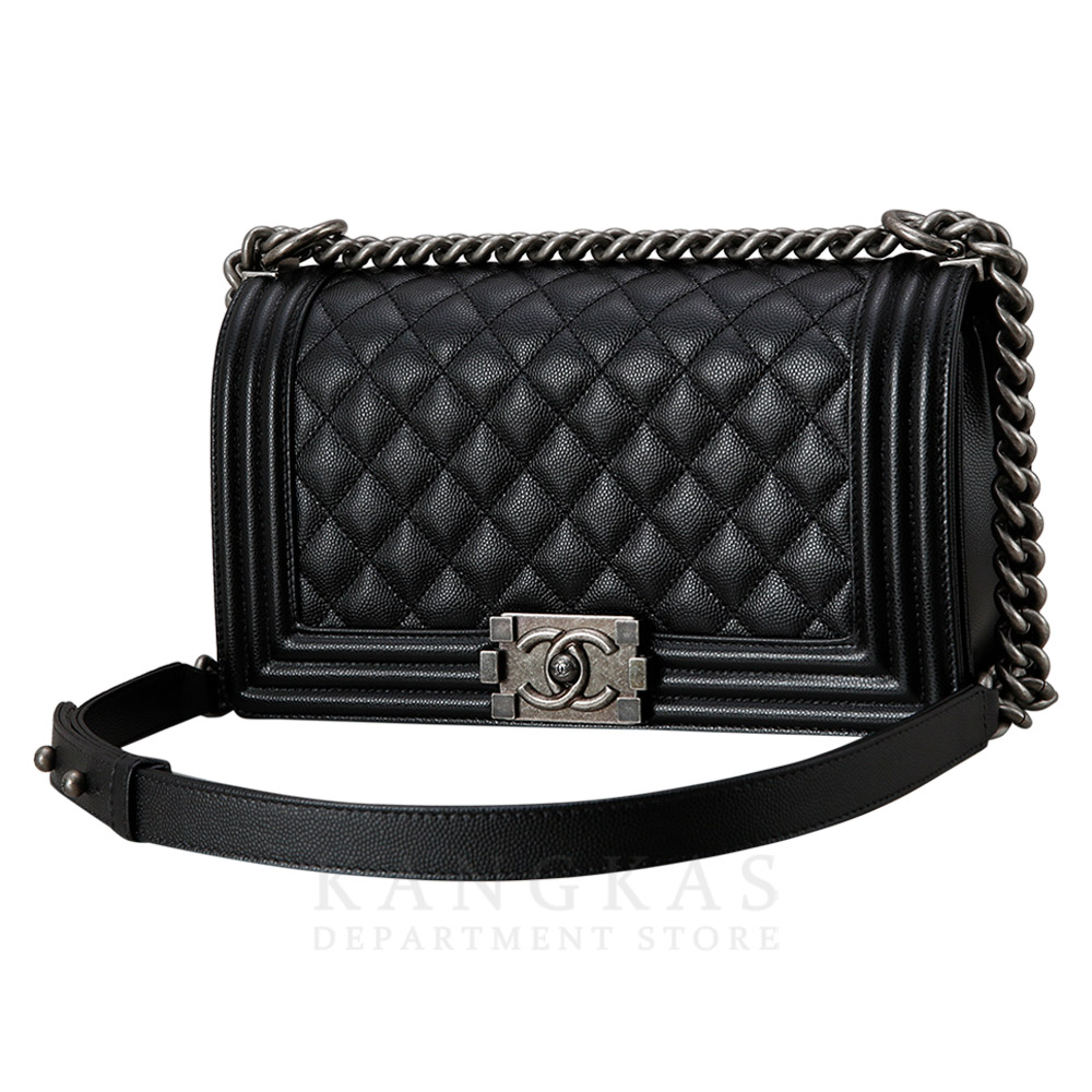 CHANEL(USED)샤넬 캐비어 보이샤넬 미듐