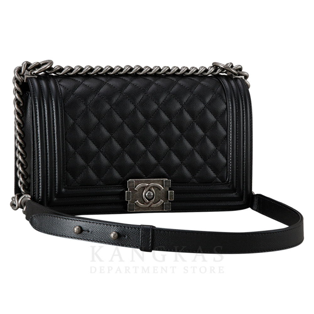 CHANEL(USED)샤넬 캐비어 보이샤넬 미듐