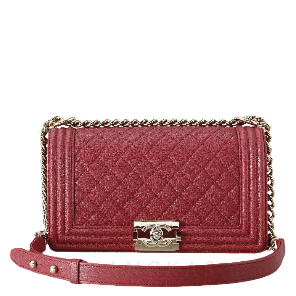 CHANEL(USED)샤넬 보이샤넬 캐비어 미듐