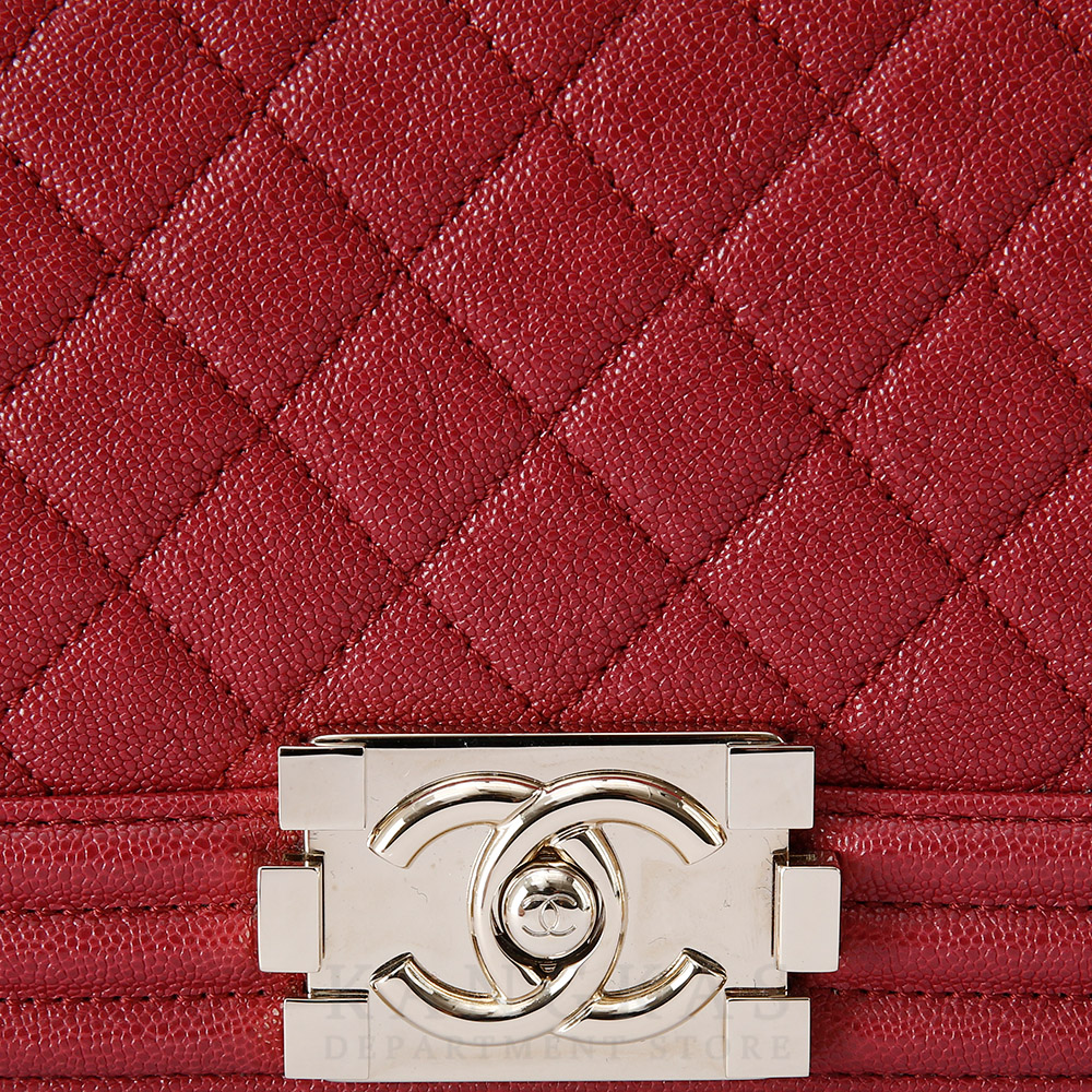 CHANEL(USED)샤넬 보이샤넬 캐비어 미듐