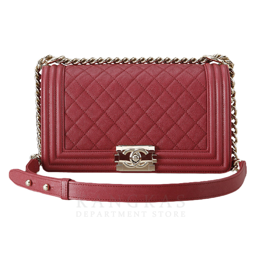 CHANEL(USED)샤넬 보이샤넬 캐비어 미듐
