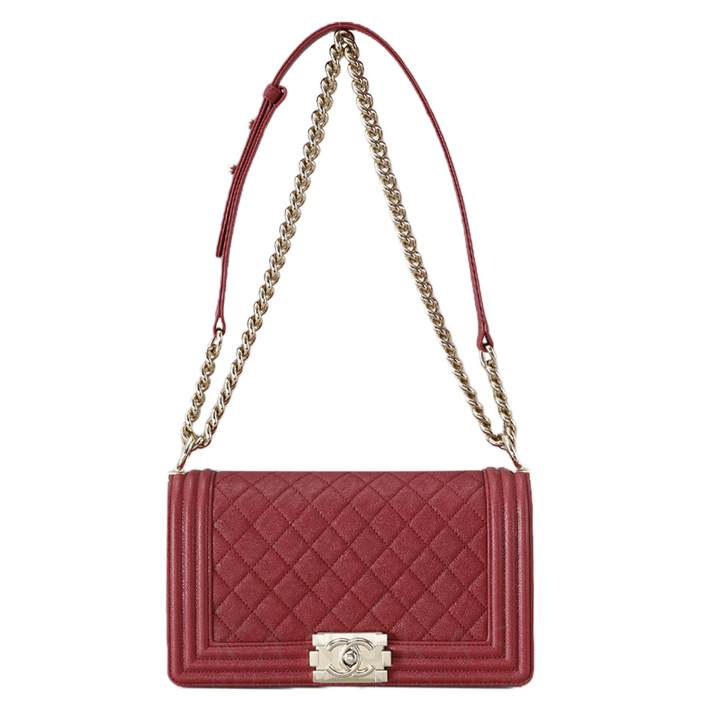 CHANEL(USED)샤넬 보이샤넬 캐비어 미듐