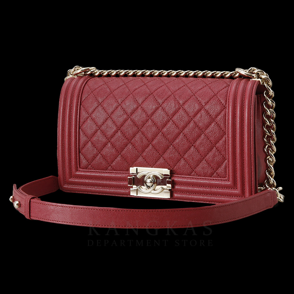CHANEL(USED)샤넬 보이샤넬 캐비어 미듐