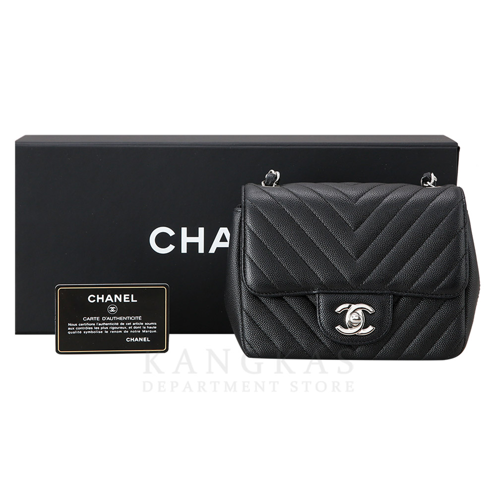 CHANEL(USED)K샤넬 캐비어 쉐브론 쁘띠삭