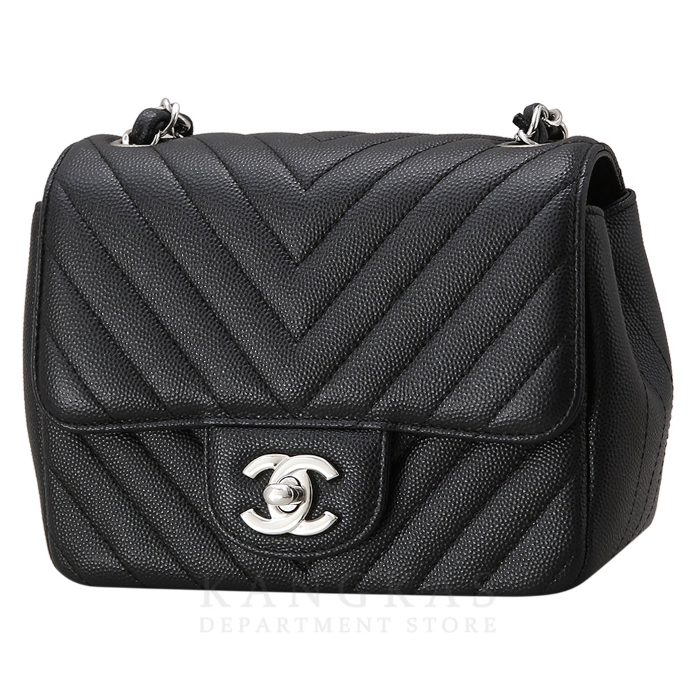 CHANEL(USED)K샤넬 캐비어 쉐브론 쁘띠삭