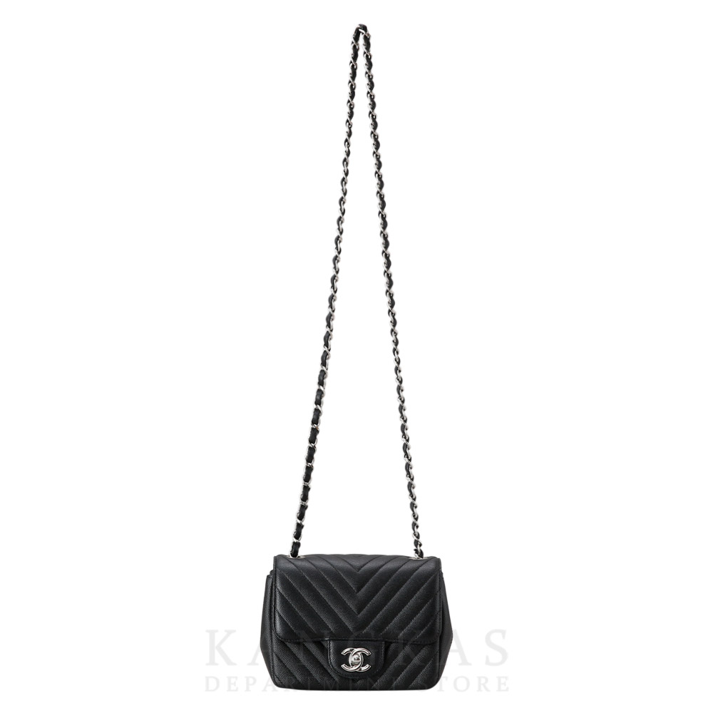 CHANEL(USED)K샤넬 캐비어 쉐브론 쁘띠삭