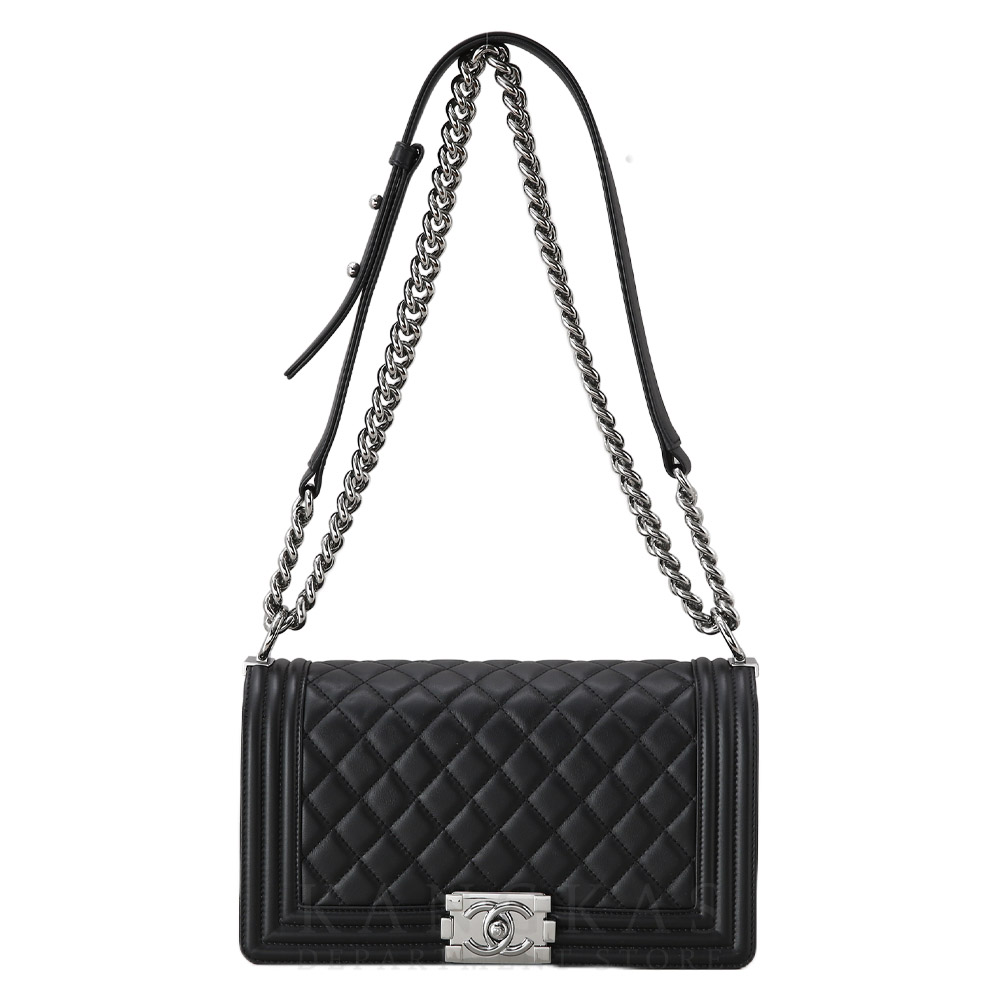 CHANEL(USED)샤넬 A67086 램스킨 보이샤넬 미듐 플랩백