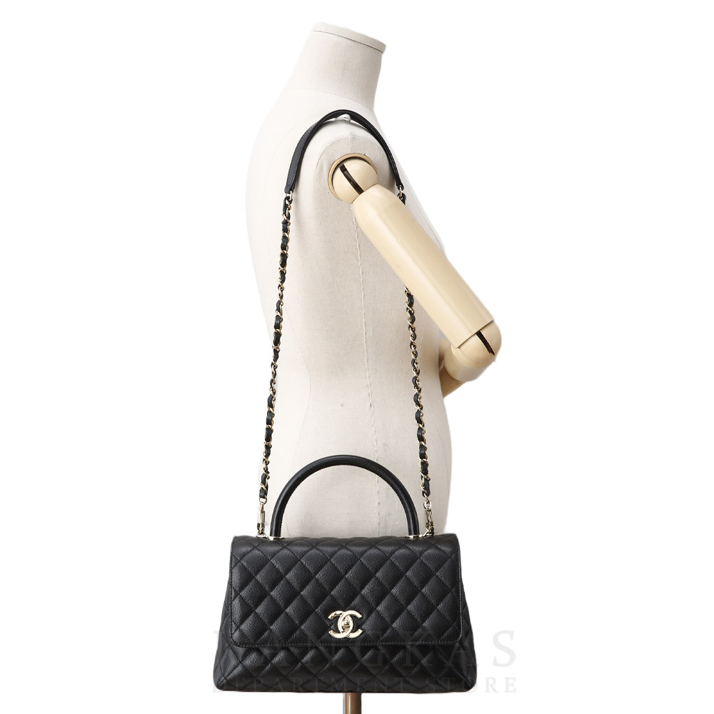 CHANEL(USED)샤넬 캐비어 코코핸들 미듐