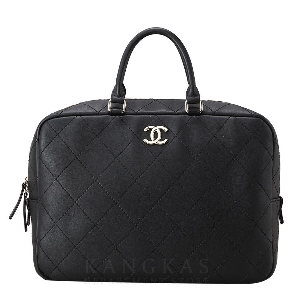 CHANEL(USED)샤넬 시즌 레더 아웃스티치 백