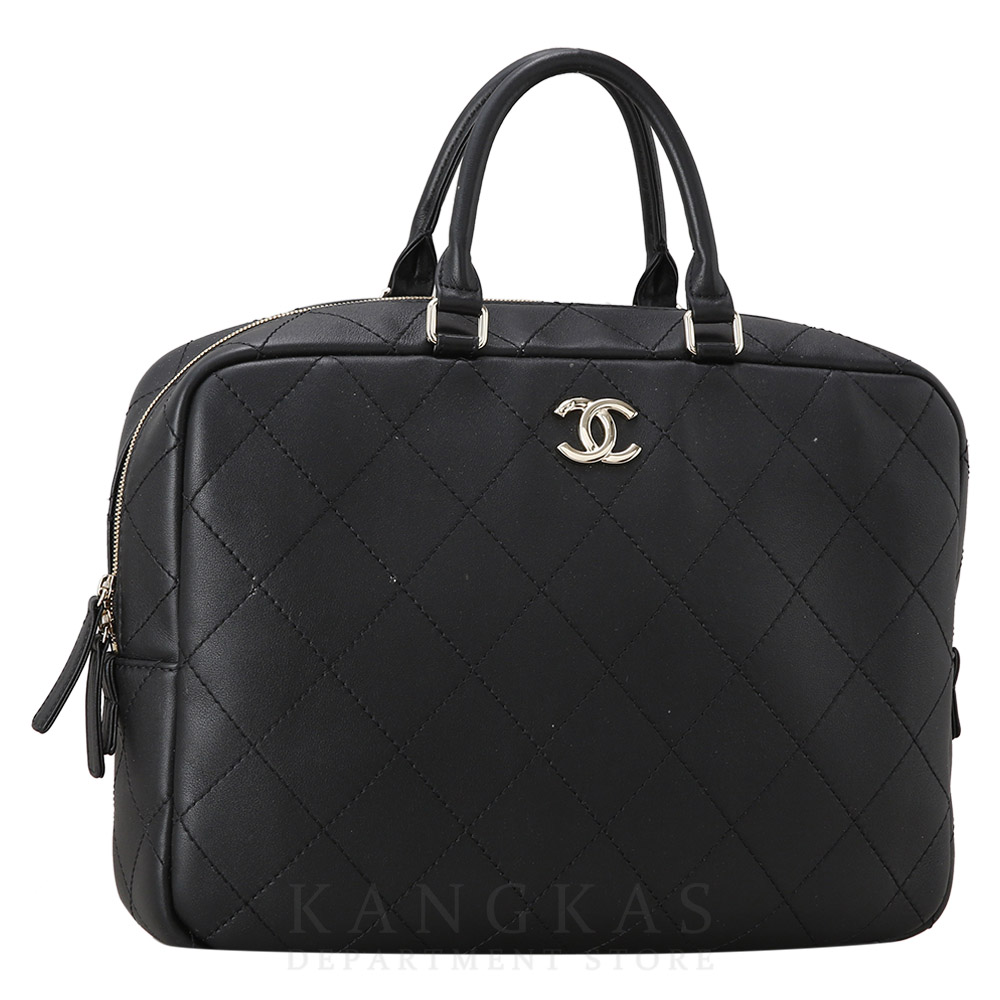 CHANEL(USED)샤넬 시즌 레더 아웃스티치 백