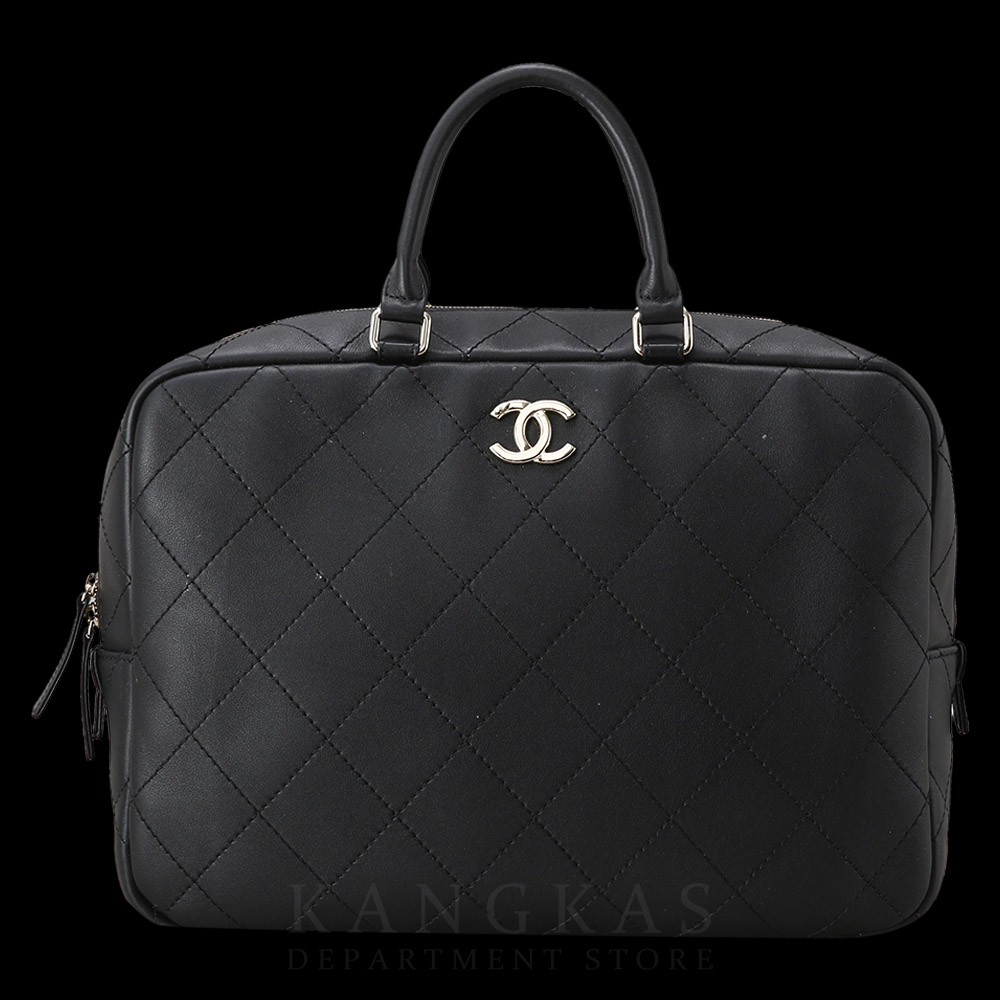 CHANEL(USED)샤넬 시즌 레더 아웃스티치 백