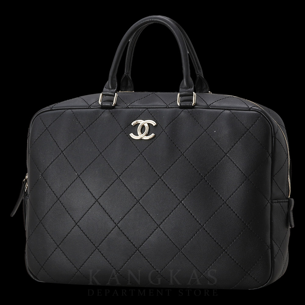 CHANEL(USED)샤넬 시즌 레더 아웃스티치 백