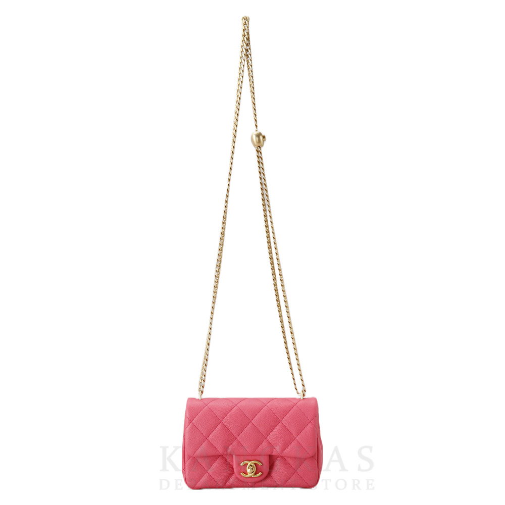 CHANEL(USED)샤넬 시즌 클래식 골든볼 체인 플랩백