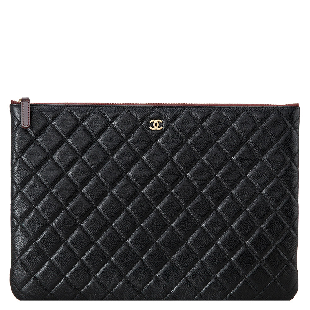 CHANEL(USED)샤넬 클래식 캐비어 클러치 라지