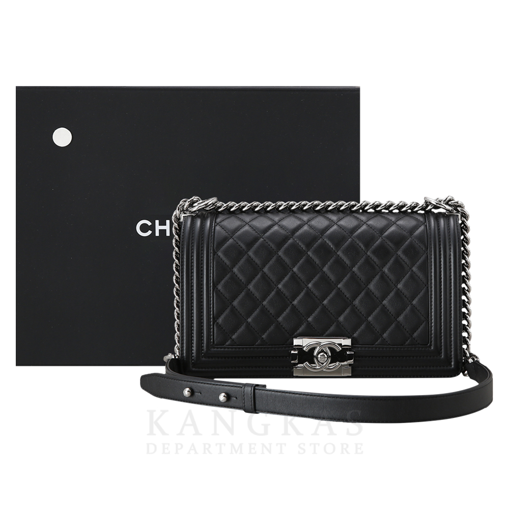 CHANEL(USED)샤넬 카프스킨 보이샤넬 미듐 플랩백