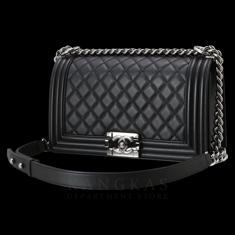 CHANEL(USED)샤넬 카프스킨 보이샤넬 미듐 플랩백