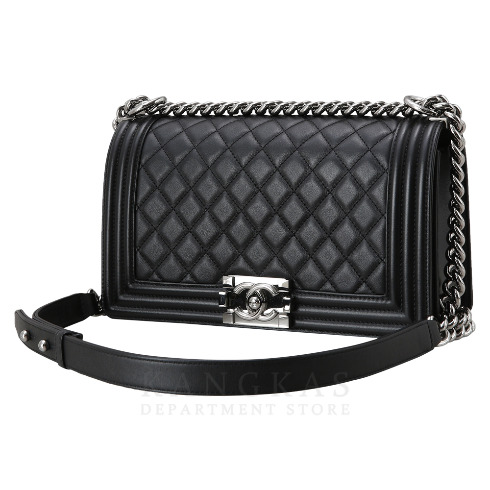 CHANEL(USED)샤넬 카프스킨 보이샤넬 미듐 플랩백