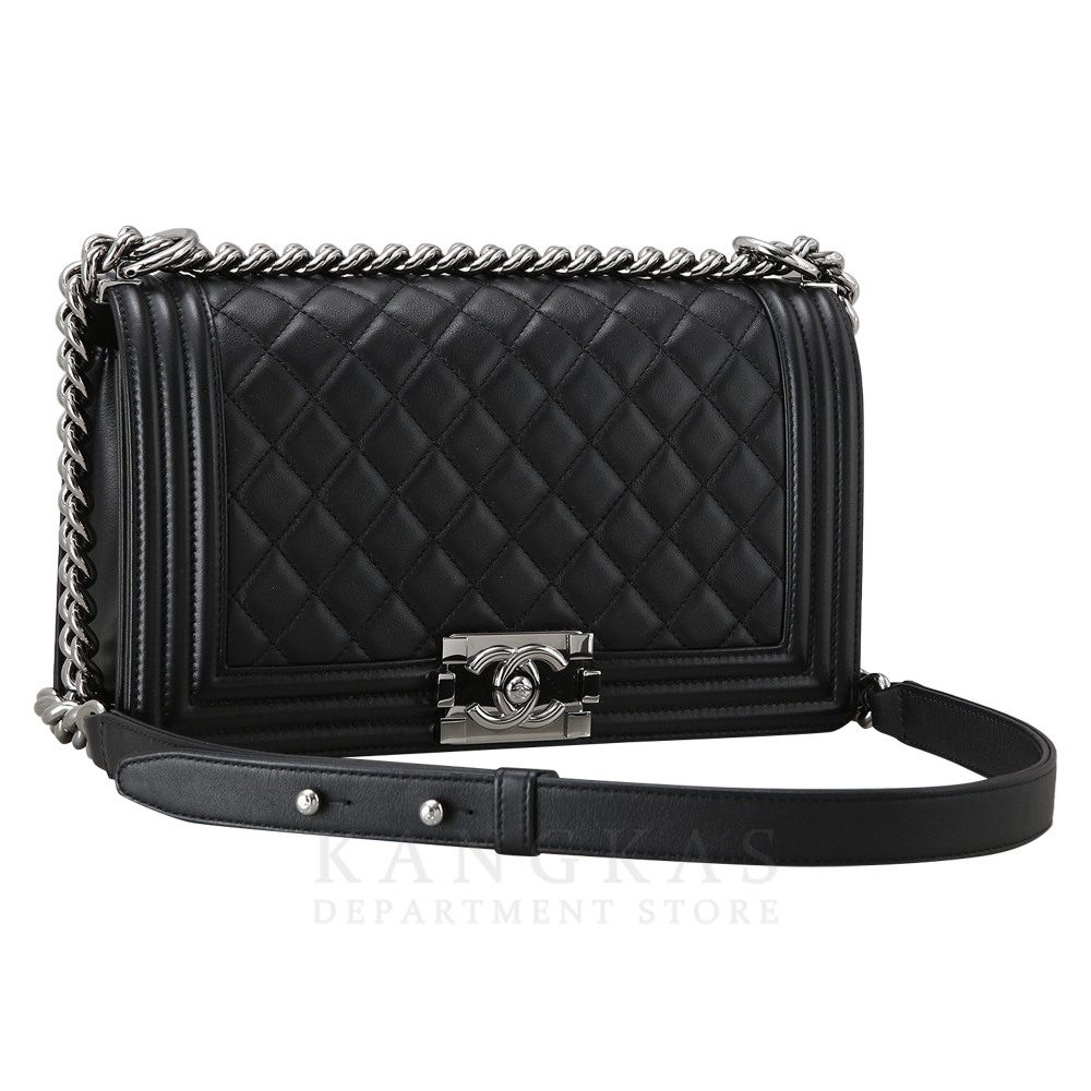 CHANEL(USED)샤넬 카프스킨 보이샤넬 미듐 플랩백