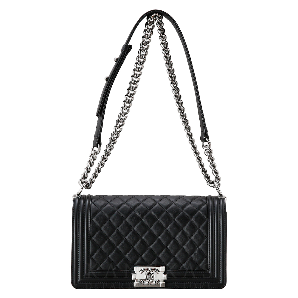 CHANEL(USED)샤넬 카프스킨 보이샤넬 미듐 플랩백