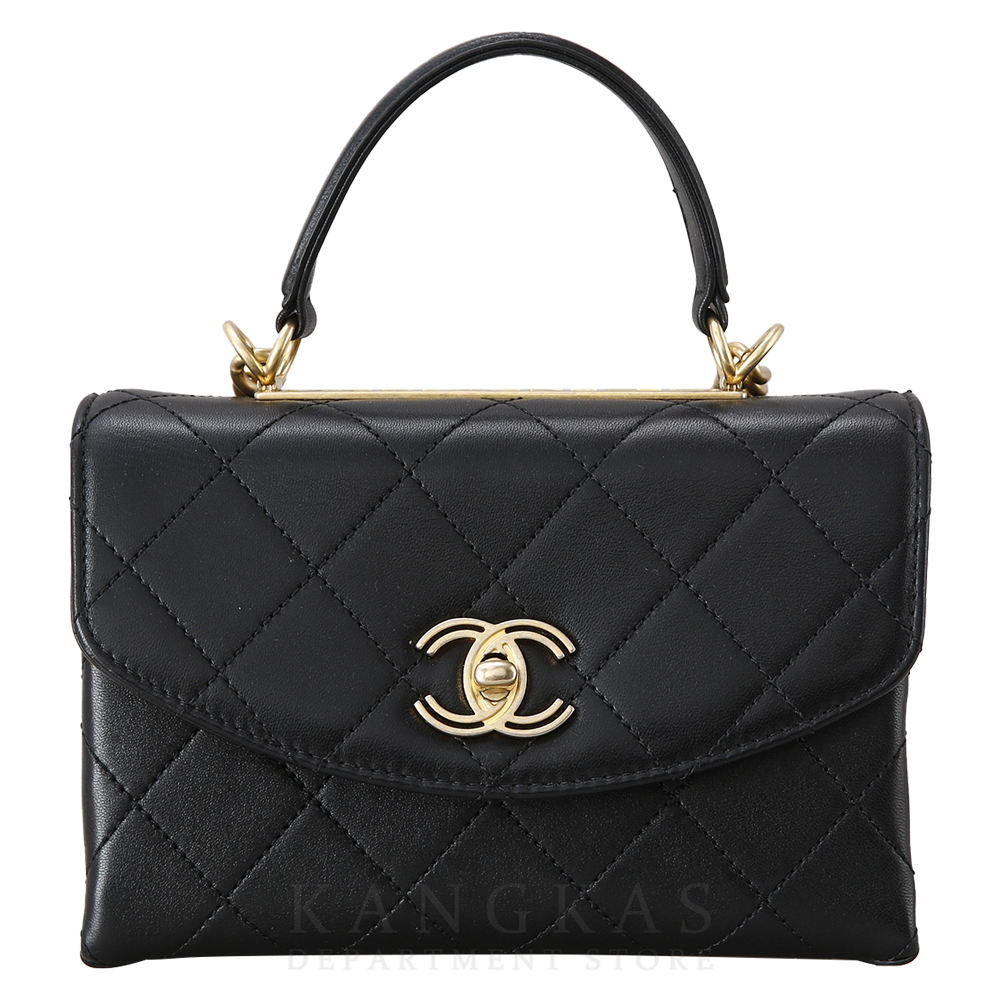 CHANEL(USED)샤넬 AS1174 메탈로고 탑핸들 플랩백