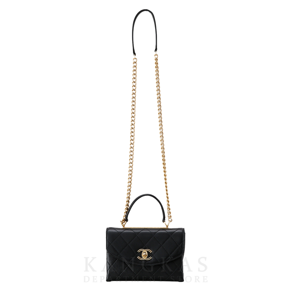 CHANEL(USED)샤넬 AS1174 메탈로고 탑핸들 플랩백