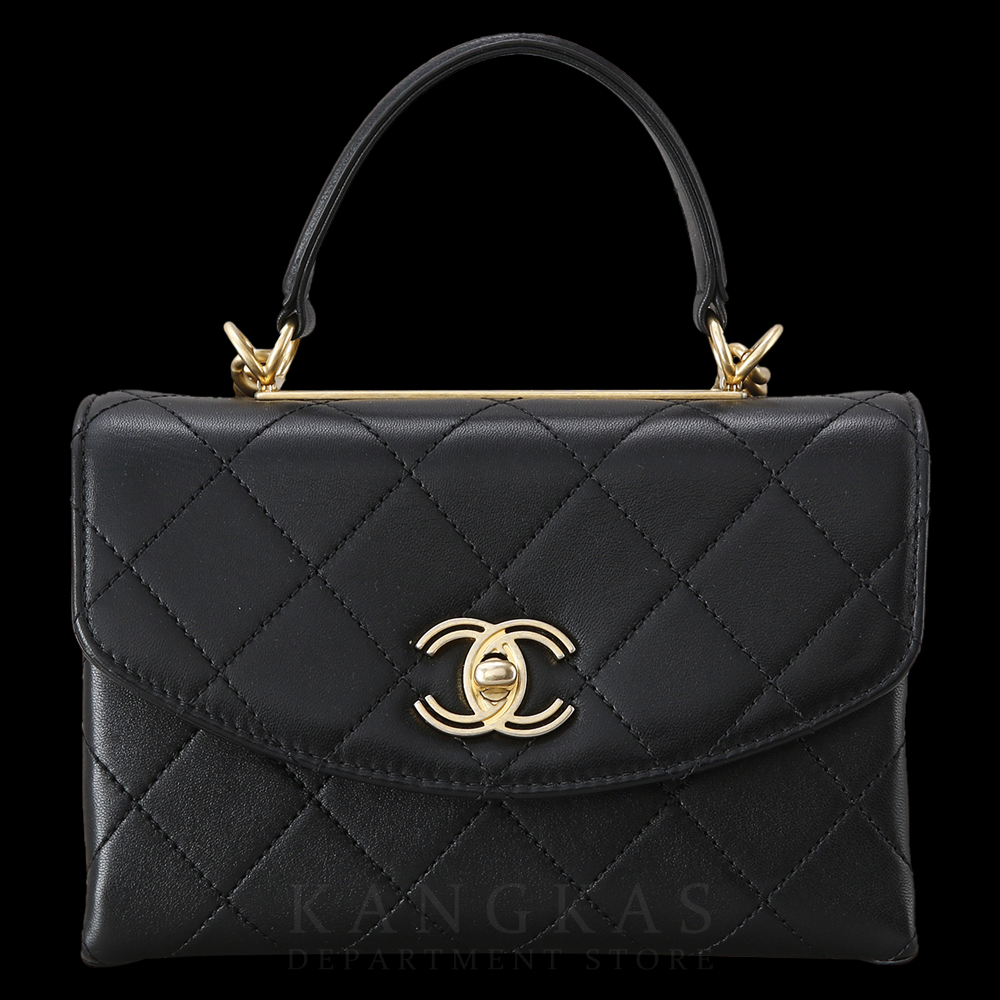 CHANEL(USED)샤넬 AS1174 메탈로고 탑핸들 플랩백