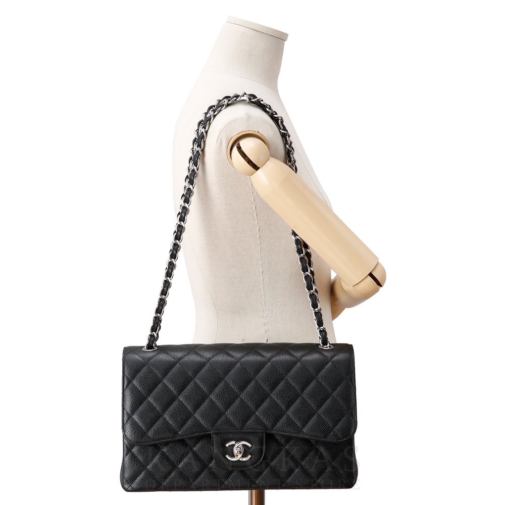CHANEL(USED)샤넬 클래식 캐비어 라지 플랩백