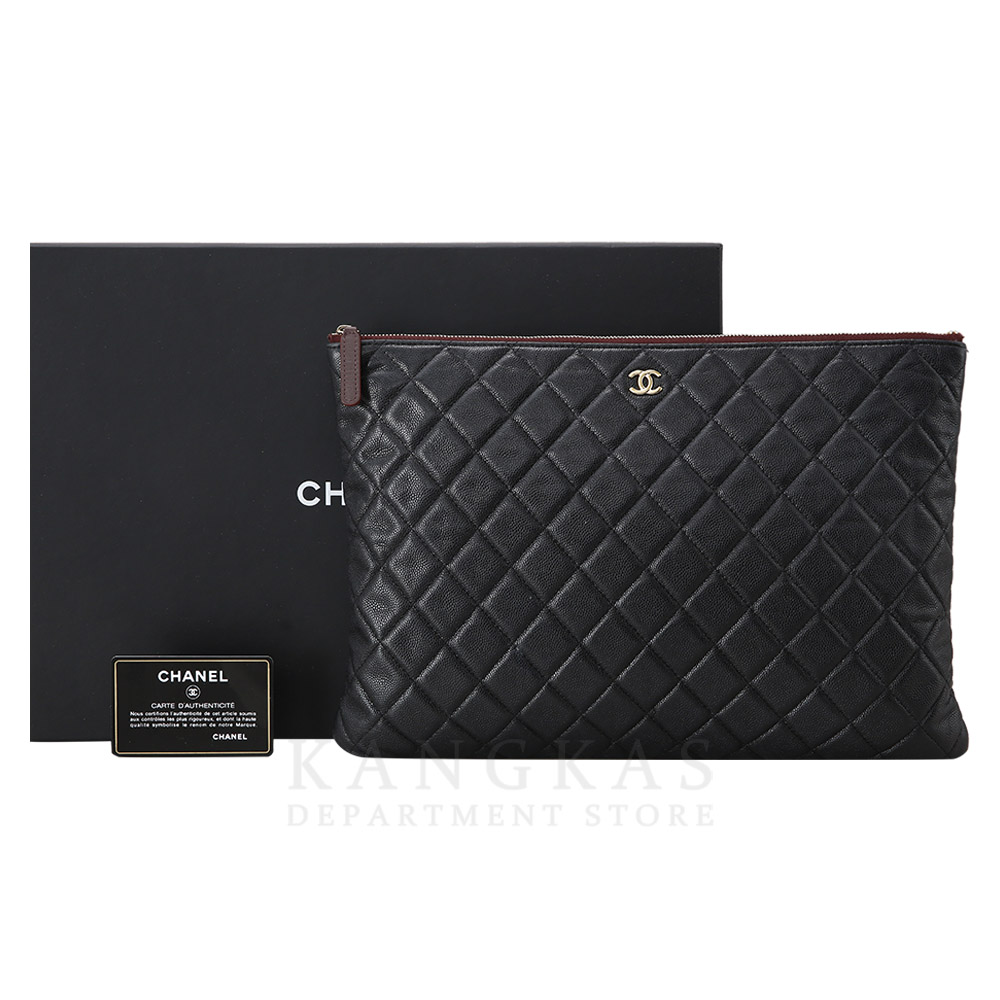 CHANEL(USED)샤넬 캐비어 클래식 라지 클러치