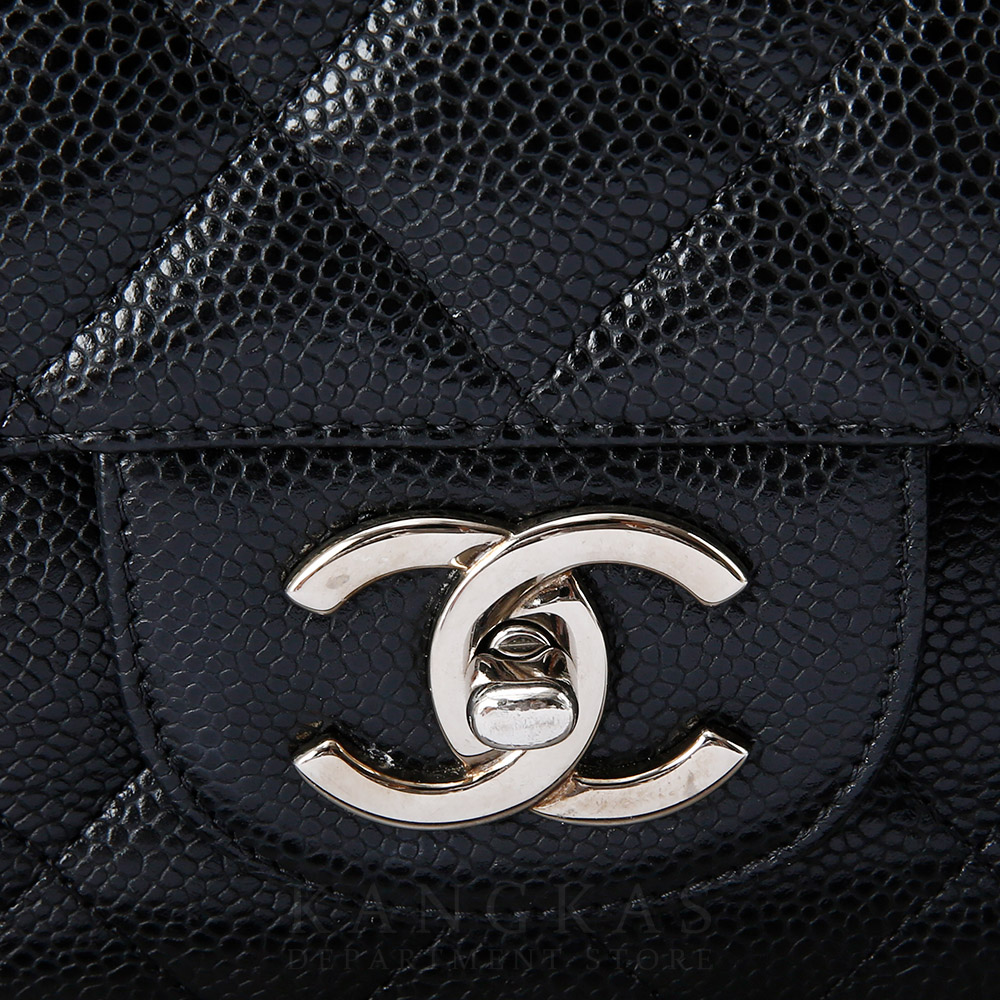 CHANEL(USED)샤넬 클래식 캐비어 맥시 블랙