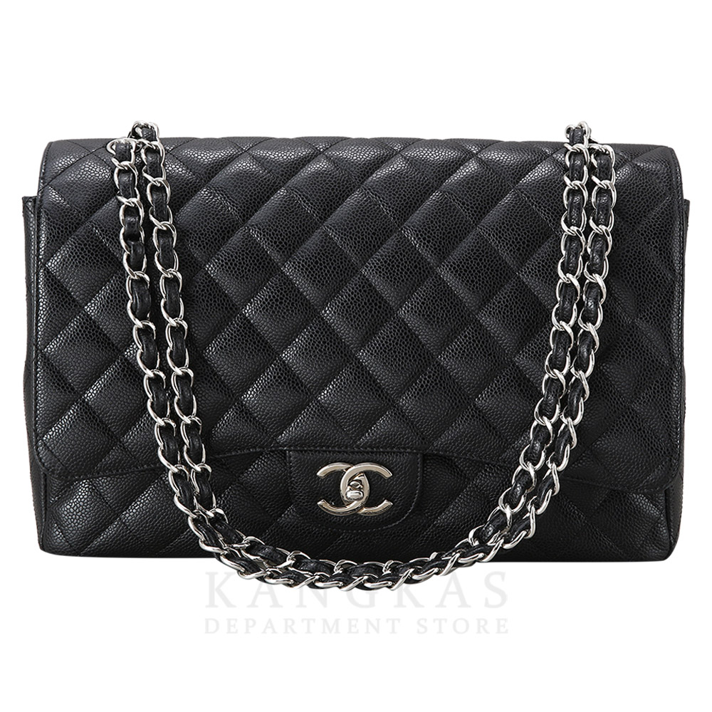 CHANEL(USED)샤넬 클래식 캐비어 맥시 블랙