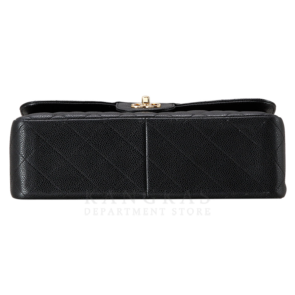 CHANEL(USED)샤넬 클래식 캐비어 점보 블랙 금장