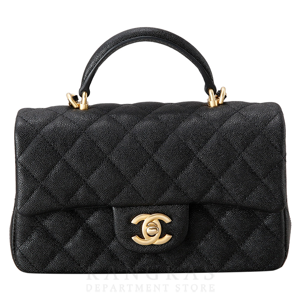 CHANEL(USED)샤넬 캐비어 클래식 뉴미니 탑핸들