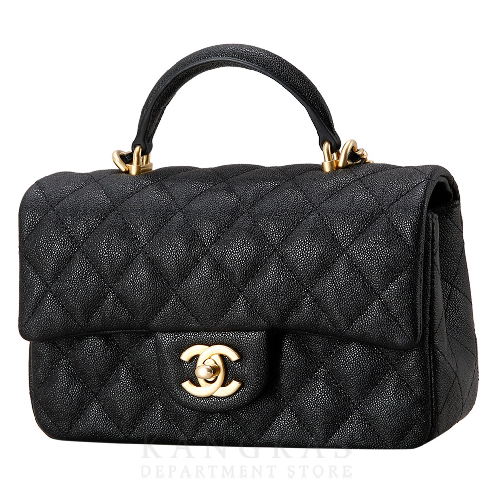 CHANEL(USED)샤넬 캐비어 클래식 뉴미니 탑핸들