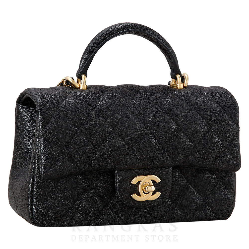 CHANEL(USED)샤넬 캐비어 클래식 뉴미니 탑핸들