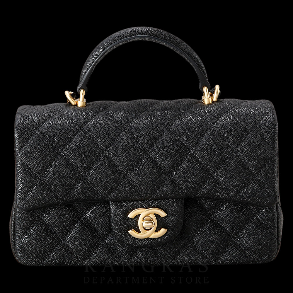 CHANEL(USED)샤넬 캐비어 클래식 뉴미니 탑핸들