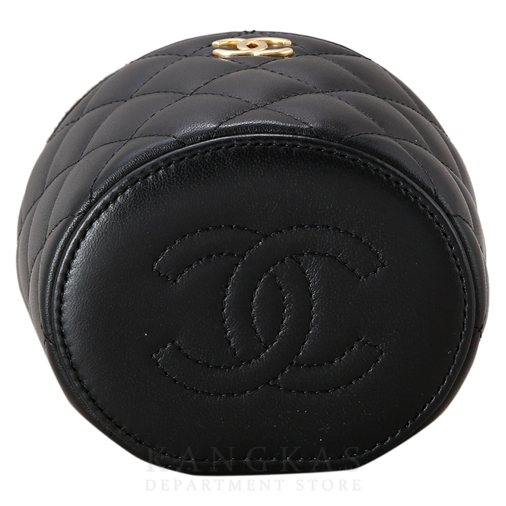 CHANEL(USED)샤넬 AP2873 코스메틱 원형 베니티 탑핸들