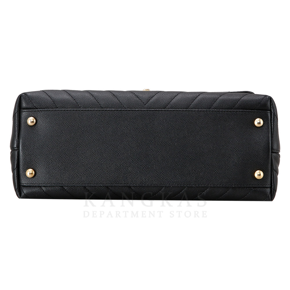 CHANEL(USED)샤넬 쉐브론 코코핸들 미듐 리자드핸들