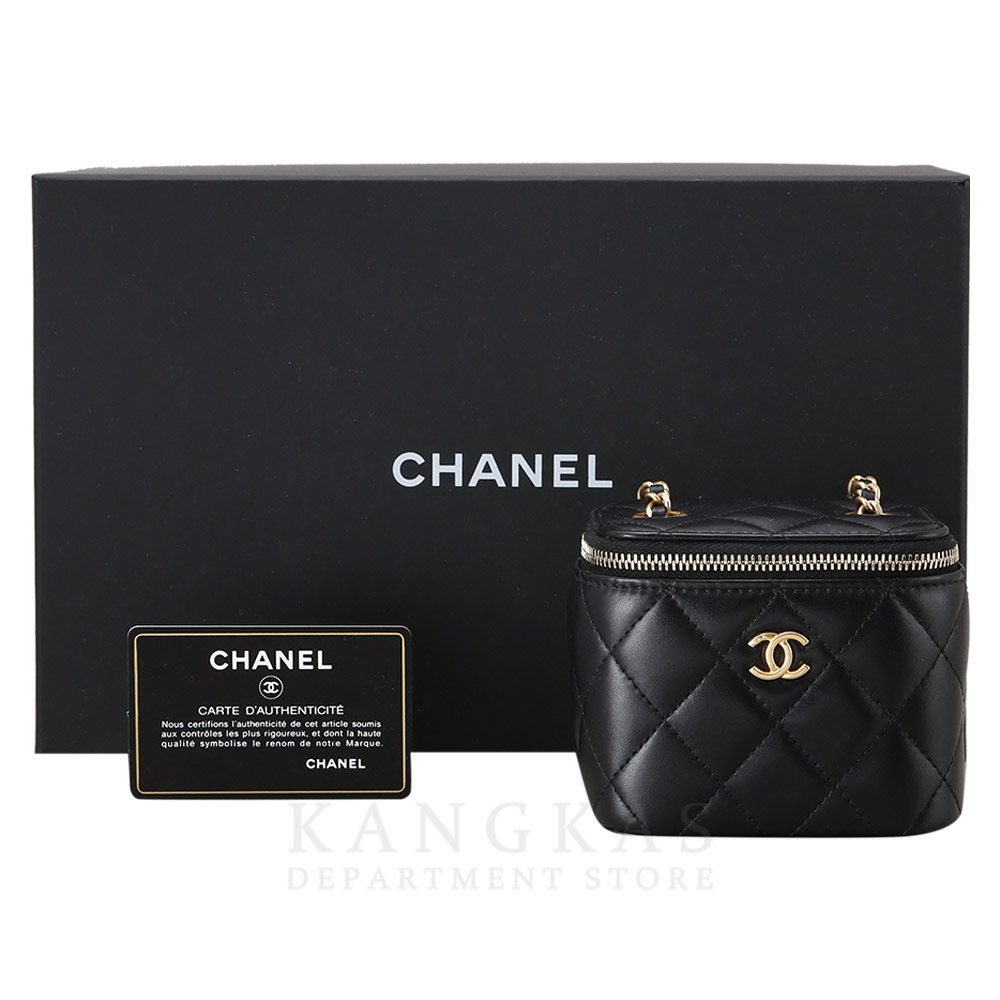 CHANEL(USED)샤넬 AP1447 골든볼 정사각 베니티 체인백