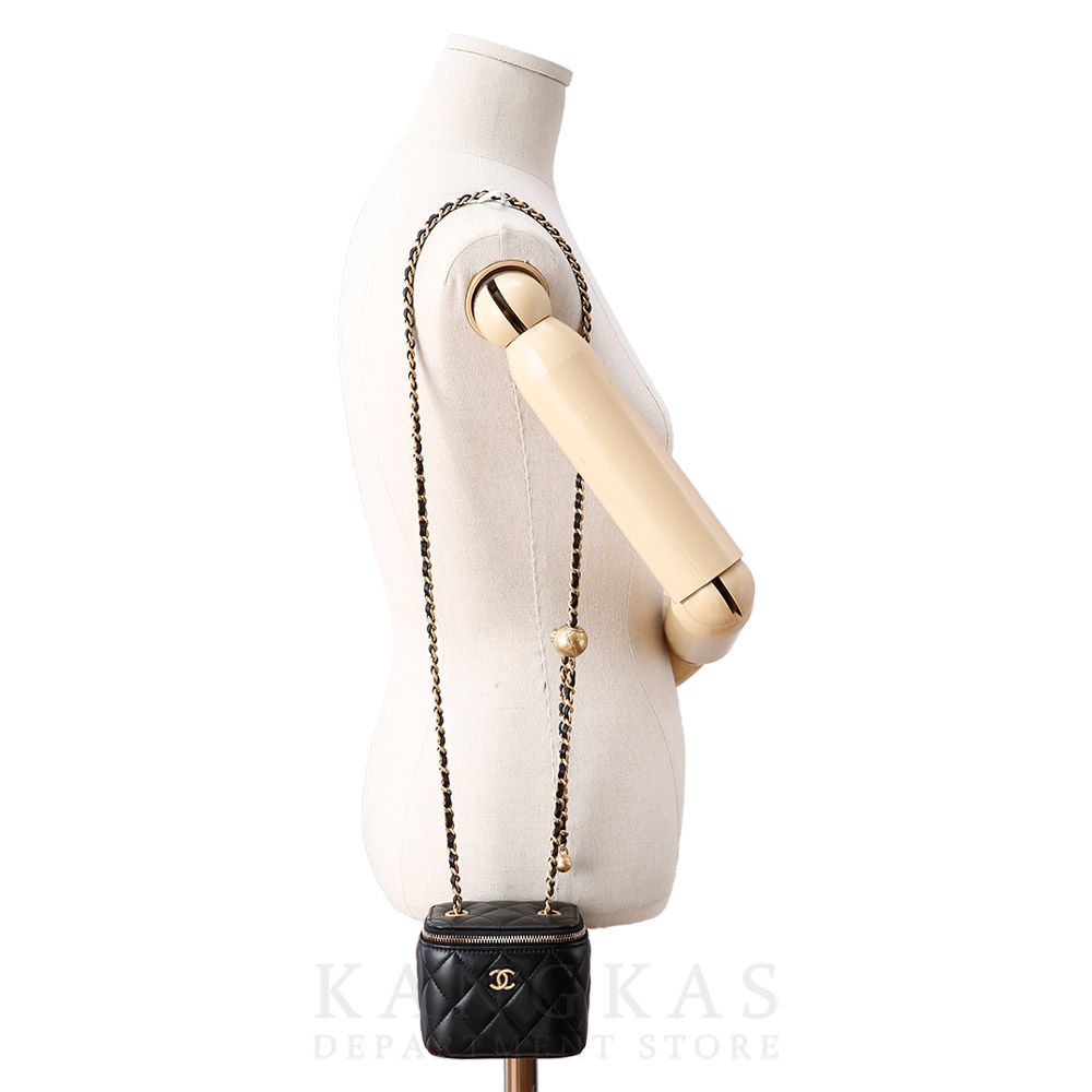CHANEL(USED)샤넬 AP1447 골든볼 정사각 베니티 체인백