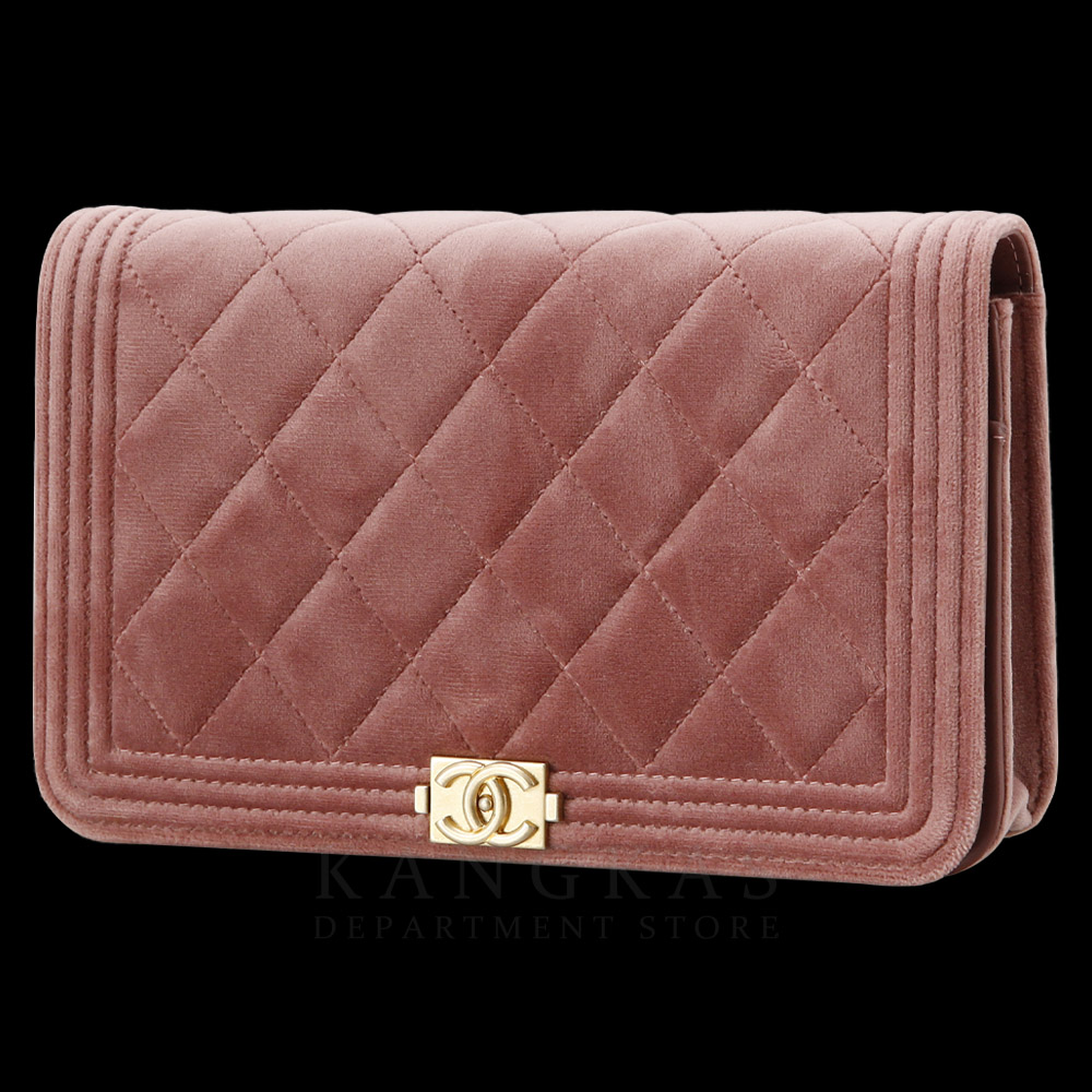 CHANEL(USED)샤넬 시즌 벨벳 보이샤넬 WOC