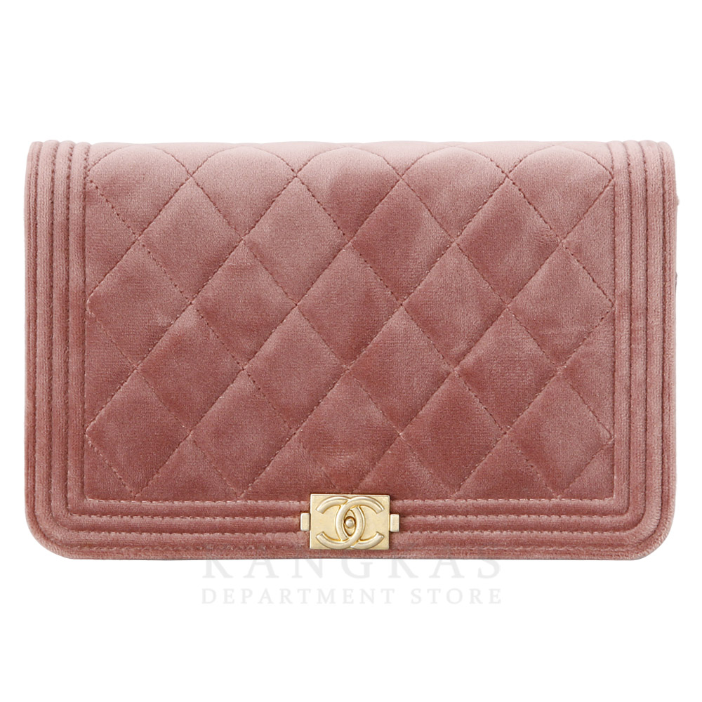 CHANEL(USED)샤넬 시즌 벨벳 보이샤넬 WOC