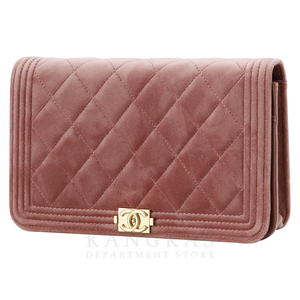 CHANEL(USED)샤넬 시즌 벨벳 보이샤넬 WOC